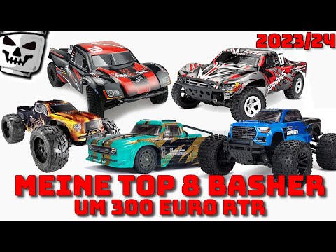 The 8 BEST RC Beginner Bashers around 300 Euros as RTR My Top 8 Traxxas ARRMA Amewi reely