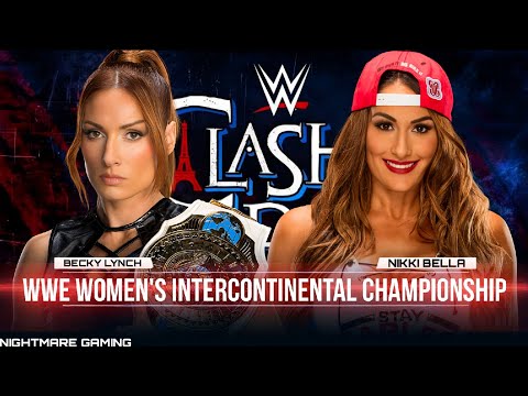 WWE 2K25 | Becky Lynch VS Nikki Bella - WWE Women's Intercontinental Championship | Clash at Paris