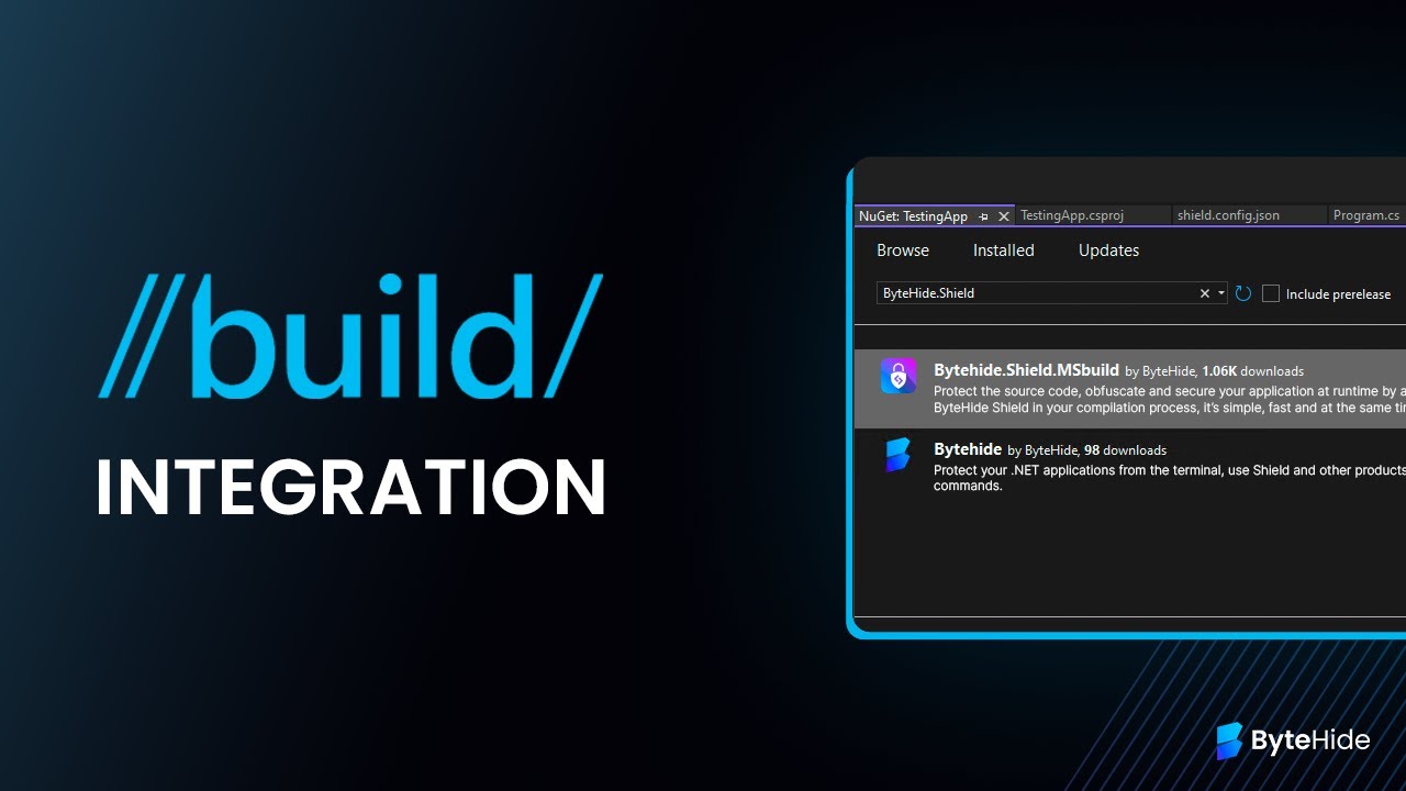How to protect with Microsoft MSBuild integration - Shield .NET Obfuscator