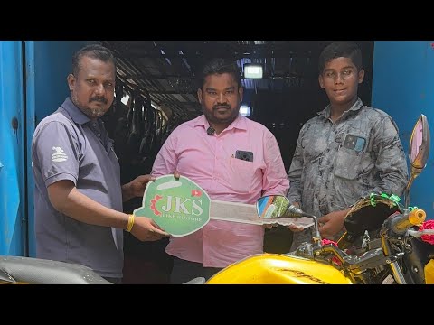 APACHE RTR 160cc FULL PAINTING WORK COMPLETED #painting #apache #rtr #restore #bike