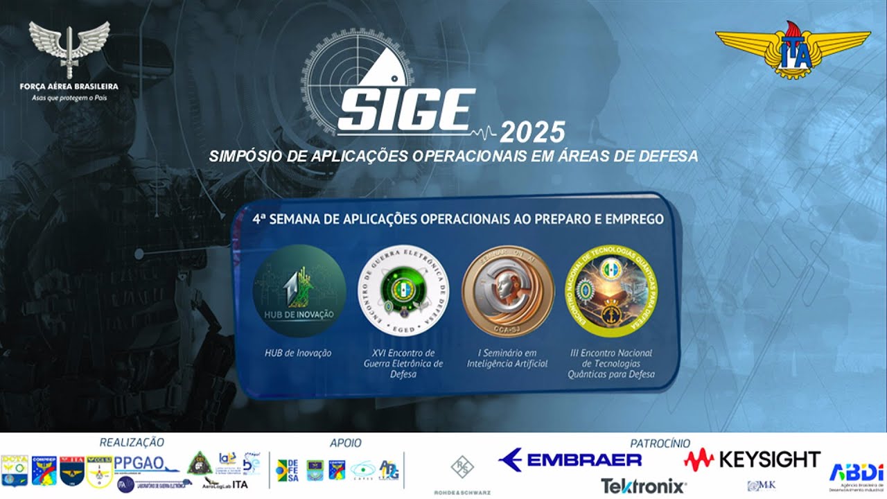 Palestra: Domínio Espacial - Brigadeiro do Ar Éric Cézzane Cólen Guedes