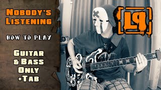 Linkin Park - Nobody's Listening | GUITAR & BASS ONLY + SCREEN TABS | HOW TO PLAY