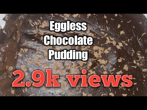 Eggless chocolate pudding recipe by nadia afzal