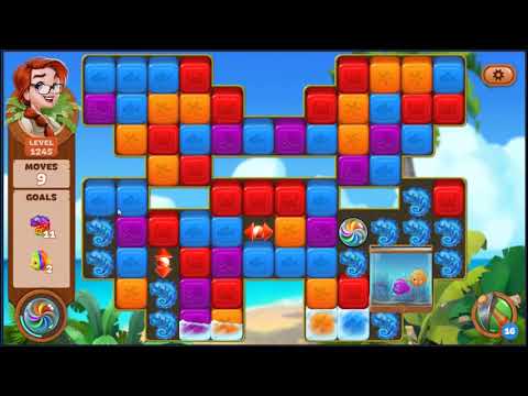 Lost Island Blast Adventure Level 1245 - NO BOOSTERS 🏝️ | SKILLGAMING ✔️