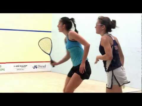 3-S Sobhy (USA) v. King (NZL), Game 3 US Open 2012 Squash video by Sarah Cortes