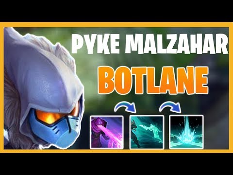 PYKE MALZAHAR BOTLANE! THEY CAN'T RUN AWAY FROM YOU!!