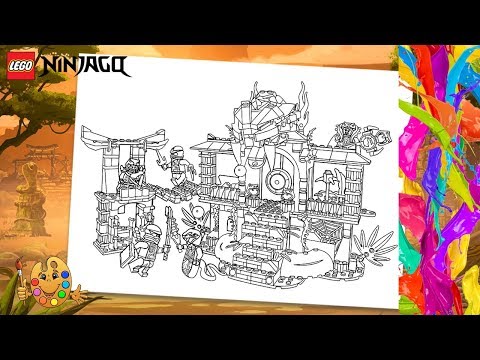 Coloring LEGO Ninjago : Enter the Serpent, Lloyd, Jay, Chen, Kapau’rai and Zugu  | Coloring pages