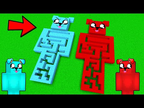 KOLOROWE LABIRYNTY w Minecraft 🔵🔴