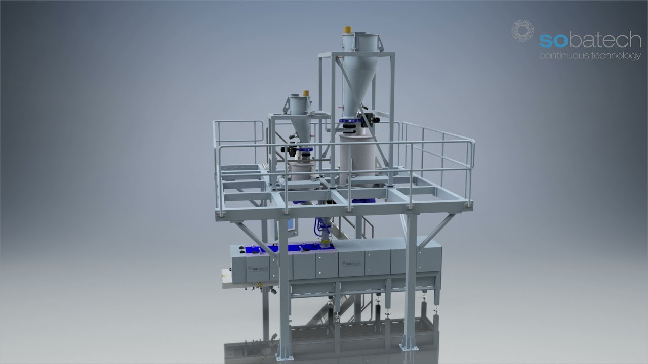 Layout continuous dosing and mixing