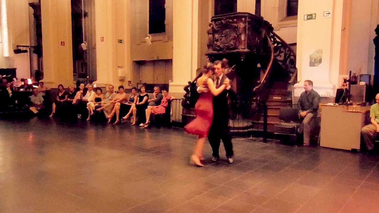 Milonga de Gante  Dimitris Biskas  y Mariana Patsarika demo 4 dat 24 sept 2016