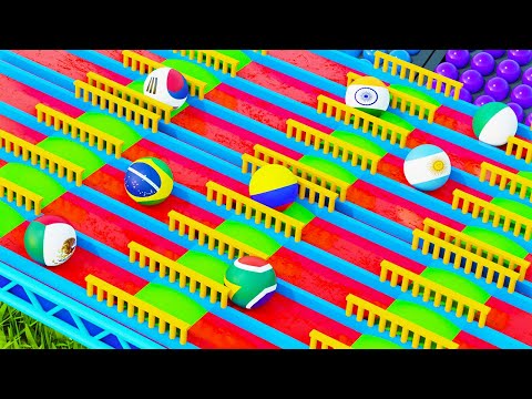 Countryballs Marble Race Battle of Continents 2021 - Marble Race Countries