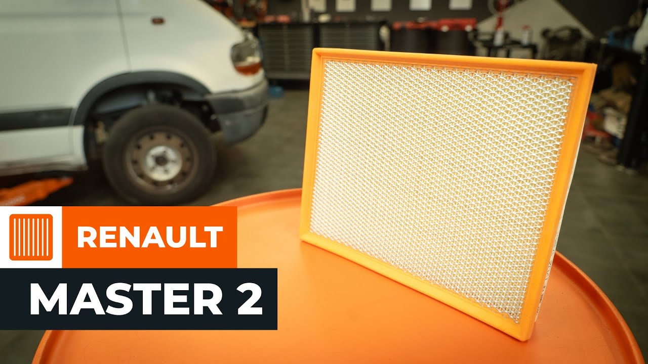 Hoe luchtfilter vervangen bij een Renault Master 2 van – vervangingshandleiding