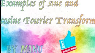 What are Fourier sine and cosine transform pairs?