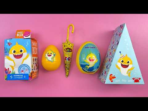 🦈 Satisfying Baby Shark Video Compilation Funny Candy ASMR I Marshmallow Lollipop Surprise BoxSweets
