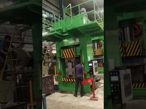 500 Ton Deep Draw machine. Doing draw operation.
