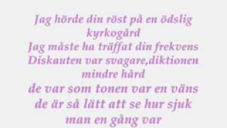 Lars Winnerbäck  Jag får liksom ingen ordning med text