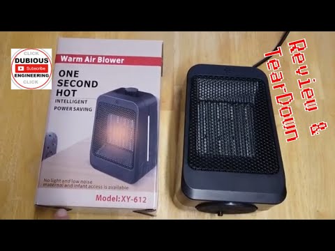 DuB-EnG: Cheap Chinese 600w and 1200w Fan Heater - £20 on Amazon GOKINGE XY-612 Review and TearDown