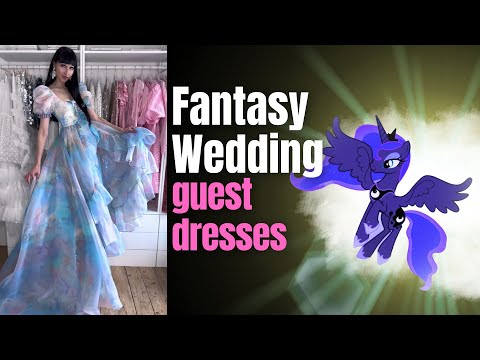 Wedding guest dresses for a fantasy wedding