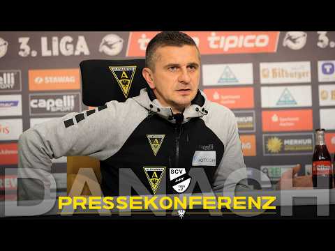 Press conference after Alemannia Aachen - SC Verl