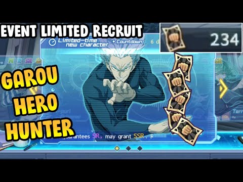 NONTON GACHA 214 BLACK TICKET GAROU LIMITED CHARACTER RECRUIT - One Punch Man The Strongest