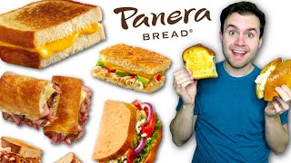 I tried Panera Bread's 10 SANDWICHES! - Full Menu Review!