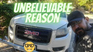 2013 GMC Acadia Not Cranking. Security light is on