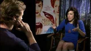 Laura, host of YTV&#39;s Big Fun Movies, interviews Armie Hammer