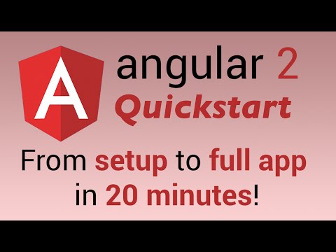 Angular.js 2 Tutorial - Full app in 20 Minutes