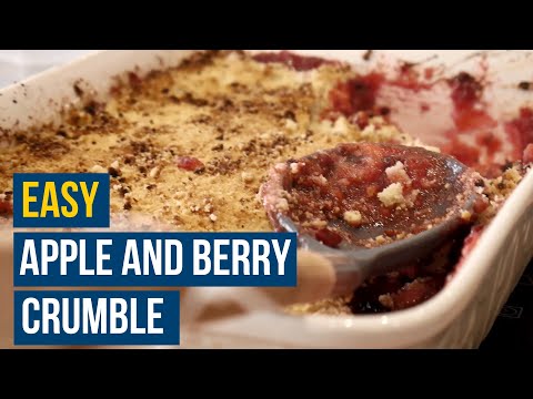 Easy Apple and Berry Crumble | Accessible Recipes for People with Learning Disabilities