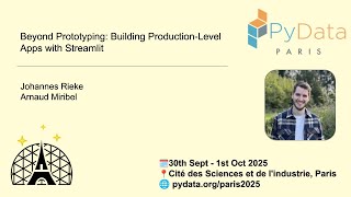 Beyond Prototyping: Building Production-Level Apps with Streamlit