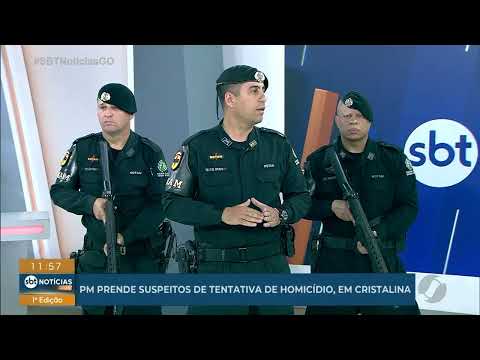 PM prende suspeitos de tentativa de homicídio em Cristalina
