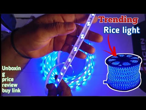 Rice light unboxing Hindi||Blue trending rice light Flipkart||led rice light review and price|buy