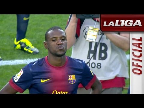 Emotivo homenaje del FC Barcelona a Eric Abidal
