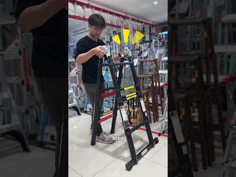 Gambar Fixsteps 3.8 Mtr Tangga Teleskopik Soft Close 2X5 Step - Hitam