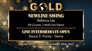 GOLD 2026 Line Intermediate Open - Dance 2: Funky "Newline Swing" - Demo with music