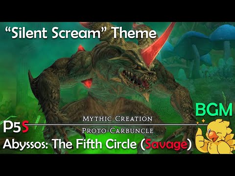 [FFXIV OST] Abyssos: The Fifth Circle (Savage) P5S Theme - "Silent Scream" BGM Only - DRK Tank POV