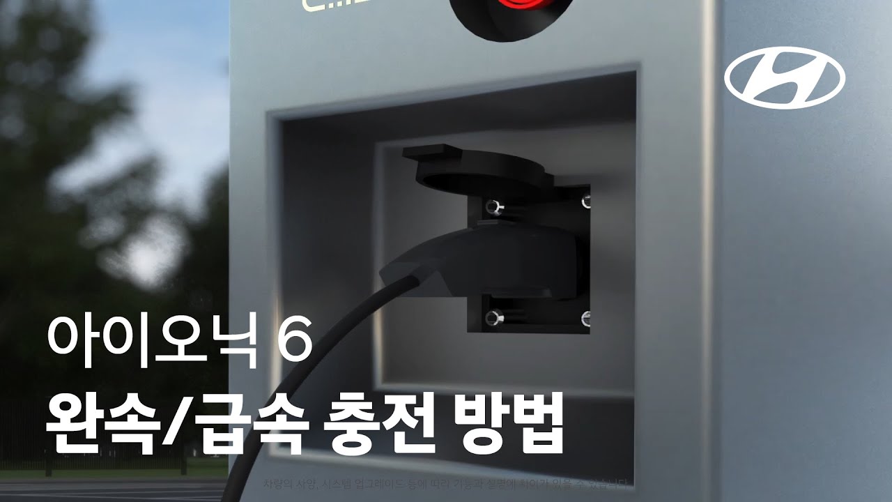 전기차 충전을 위해 충전 케이블을 잡고 있는 모습