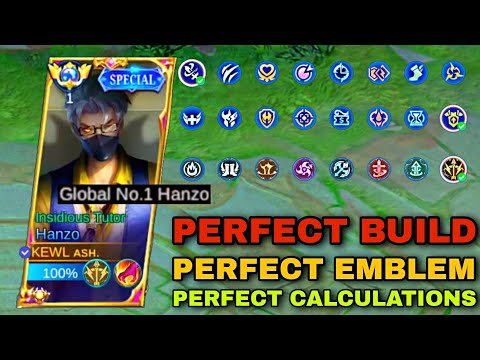 THE MOST OP BUILD AND EMBLEM OF HANZO 2023 (try this now before nerf)