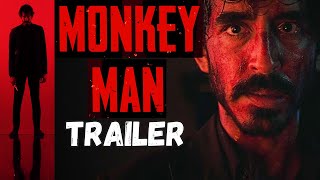 MONKEY MAN Movie Trailer | Dev Patel | Action Thriller