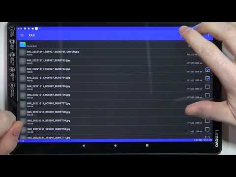 Lenovo Tab M10 Plus - How To Pack Files Into Rar & Zip Archives