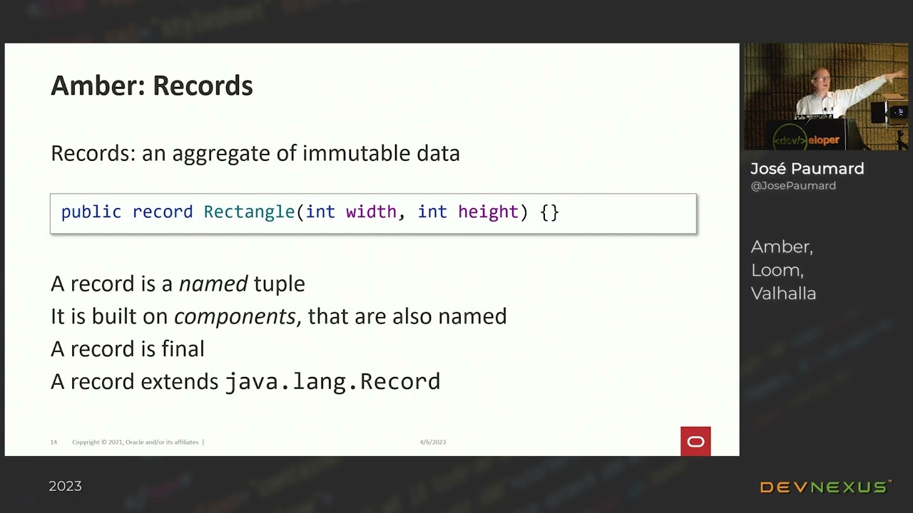 Devnexus 2023 - Amber, Loom, Valhalla - Jose Paumard