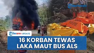 BPBD Muratara Ungkap Daftar 16 Korban Tewas Laka Maut Bus ALS Terbakar Tertabrak Truk BBM di Sumsel