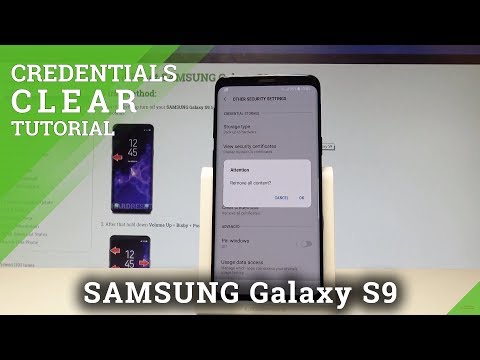 How to Clear Credentials in SAMSUNG Galaxy S9 - Reset Licenses |HardReset.Info