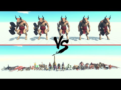 5x Minotaur Vs All Units ARBS | Animal Revolt Battle Simulator