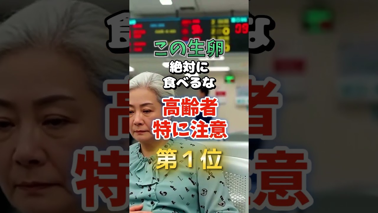 【それ大丈夫ですか⁉︎】この生卵、絶対に食べるな高齢者は特に注意だ　#雑学 #医学 #知恵 #医学 #高齢者 #健康 #ファッション