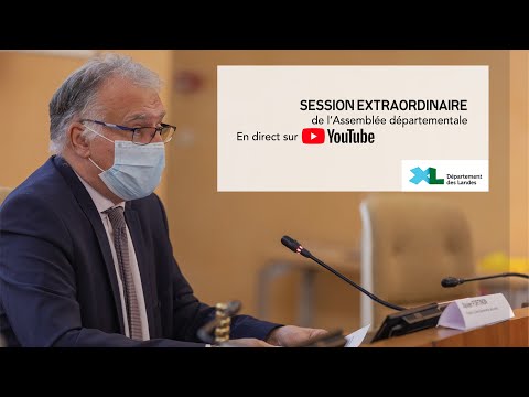 Diffusion en direct de l'Assemblée départementale des Landes du lundi 25 janvier 2021