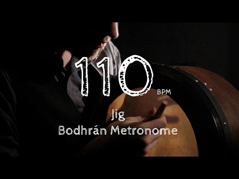 Jig 110 bpm | Bodhrán Metronome | Learn Irish Music