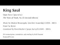 Mussorgsky - King Saul - pronunciation guide