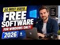 20 Most Useful Free Software For Windows Only 2026