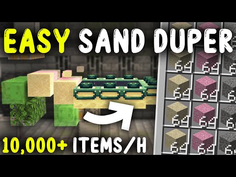 EASY Gravity Block DUPER In Minecraft Java 1.21! (Sand, gravel, concrete powder)